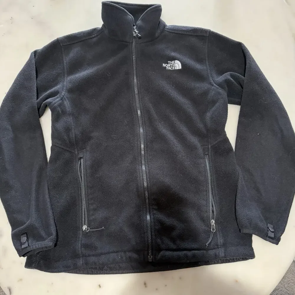 The North Face Mens M TKA 100 Glacier Full Zip Fleece Jacket Black